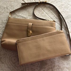 Michael Kors Mercer snap pocket crossbody oyster